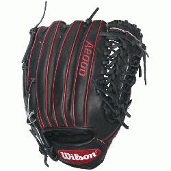 black and red A2000 GG47 GM Baseball Glove fits Gio Gonzalezs style and command on t